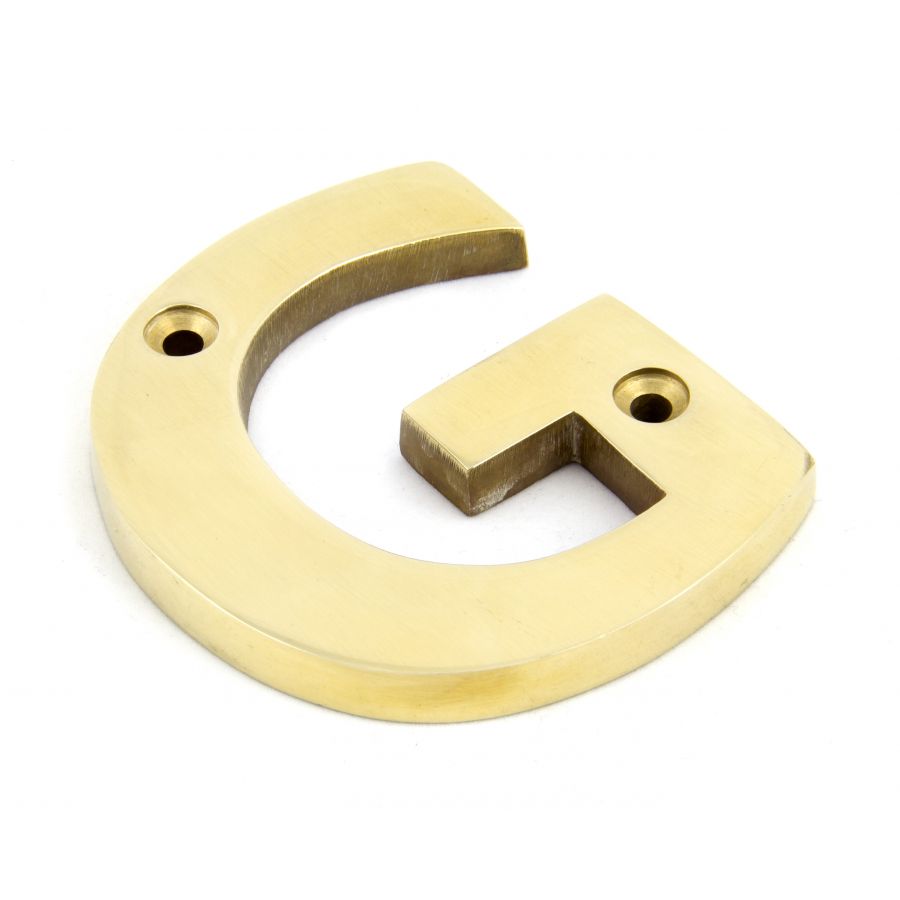 Polished Brass Letter G